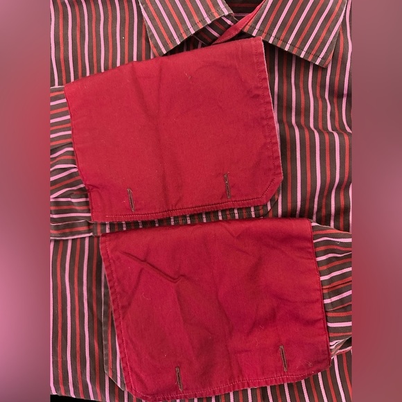 Ted Baker Men Slim Fit Flip Cuff Shirt Casual Formal Shirt Size 5 / US XL - Picture 9 of 9